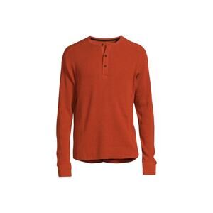 Rag & Bone Men's Size Large Devon Waffle knit Henley Grungecore Distressed Tee